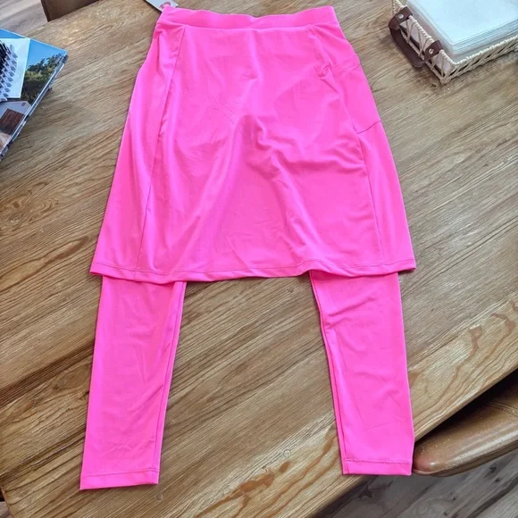 Snoga Skort Small Pink Ankle Fit 22” Sugar Plum New With Tags Pockets Modest - Picture 7 of 7